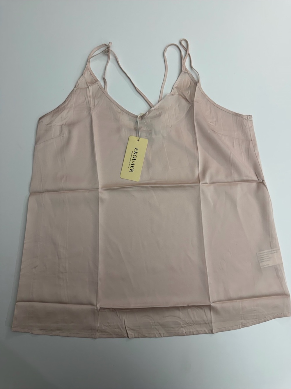 Ekouaer Cami Size S Pale Pink spaghetti strap Top